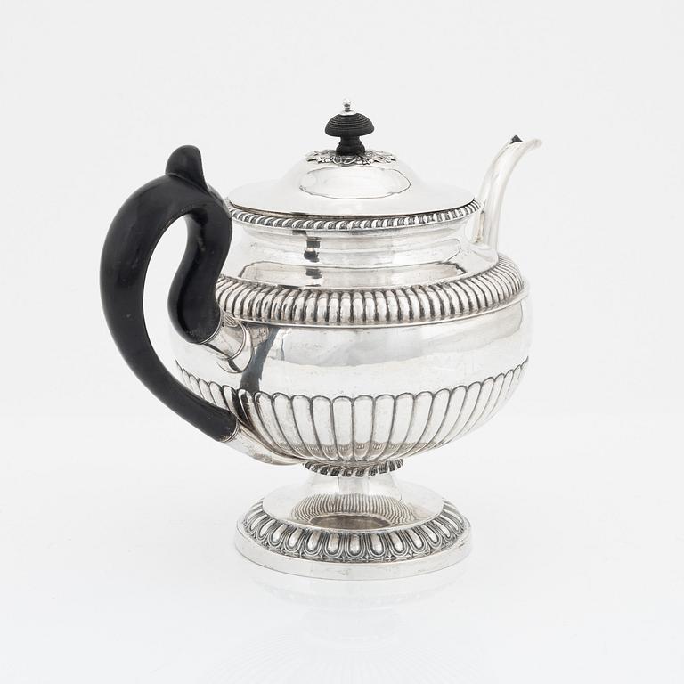 Johan Petter Grönvall, an Empire silver teapot, Stockholm, 1831.