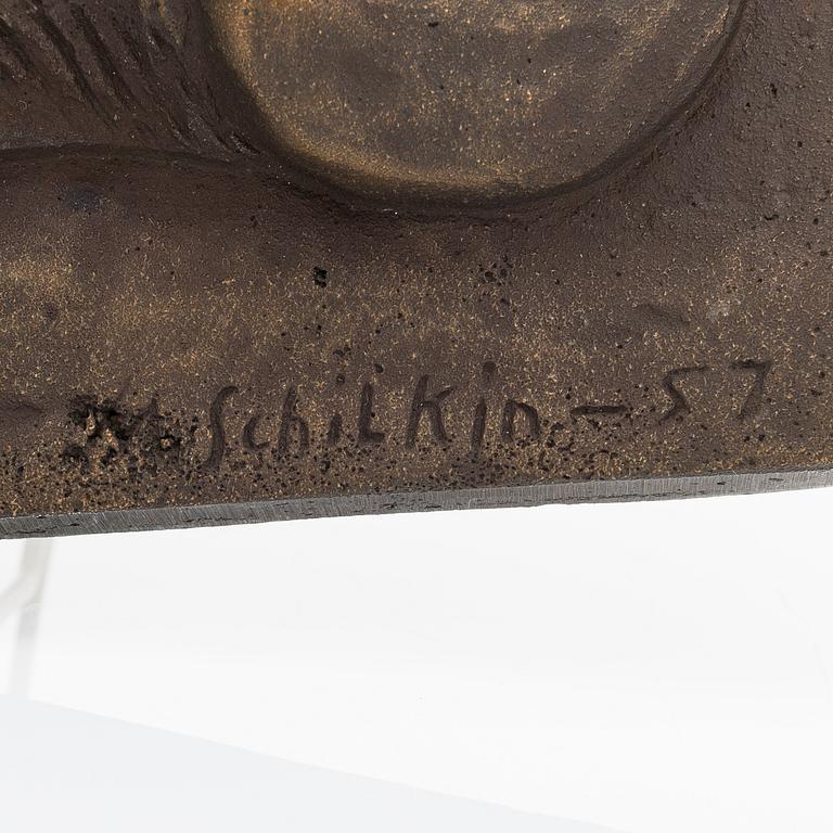 MICHAEL SCHILKIN, relief, brons, signerad M. Schilkin -57.