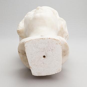 John Lundqvist, marble sculpture, signed and dated 1924, nr 27.