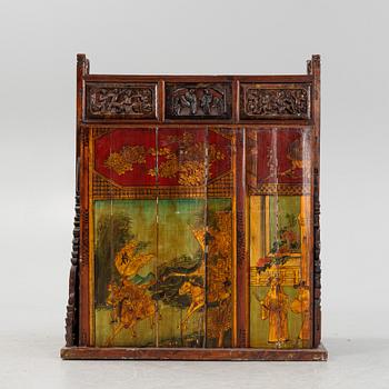 A cabinet, China, 20th century with older parts.