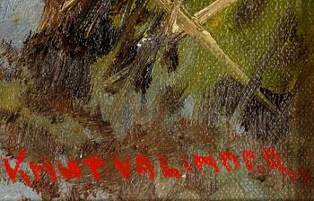 KNUT VALINDER, olja på duk, signerad.