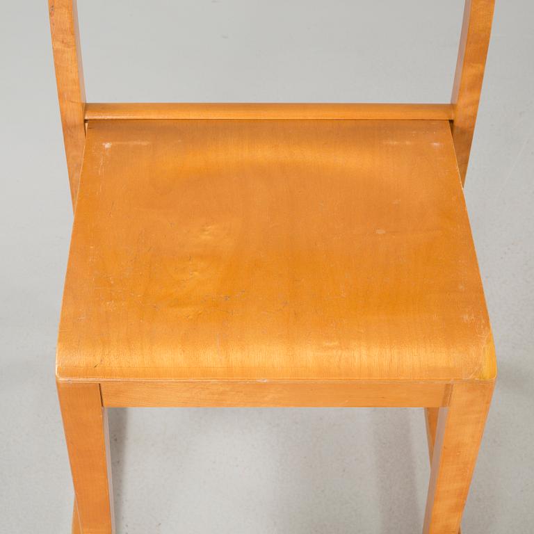 Six chairs by Sven Markelius, "the Orchestra chair" from around the mid 20th century.