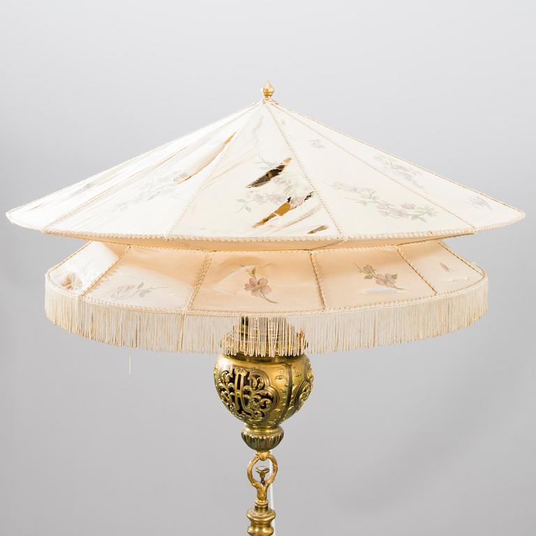 A late 19th century floor lamp.