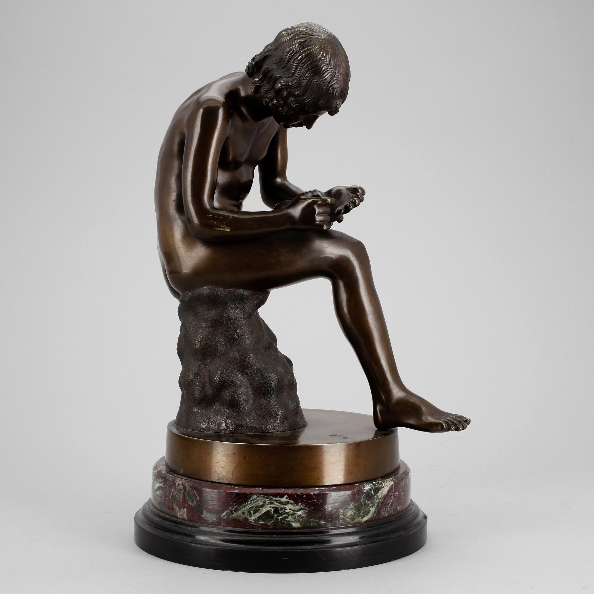 OKÄND KONSTNÄR, skulptur, brons, 1900-tal.