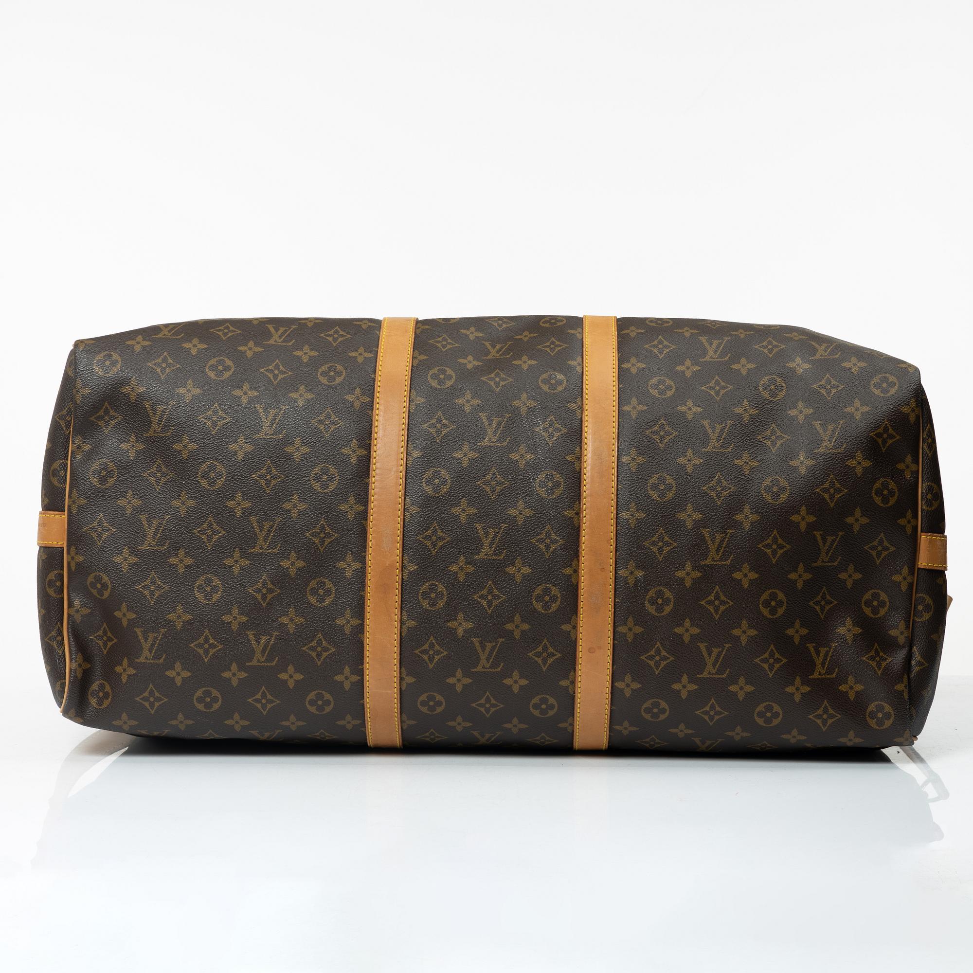 Louis Vuitton, weekend bag, "Keepall 60 Bandoulière".