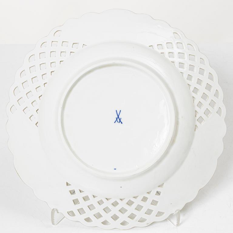 Meissen, servisdelar, 5 delar, tidigt 1900-tal.