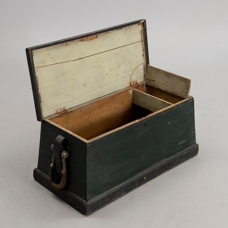 A 19th century seaman's chest.