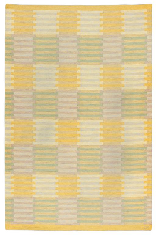 CARPET. "Capella, gul". Flat weave. 301 x 194 cm. Signed CM.