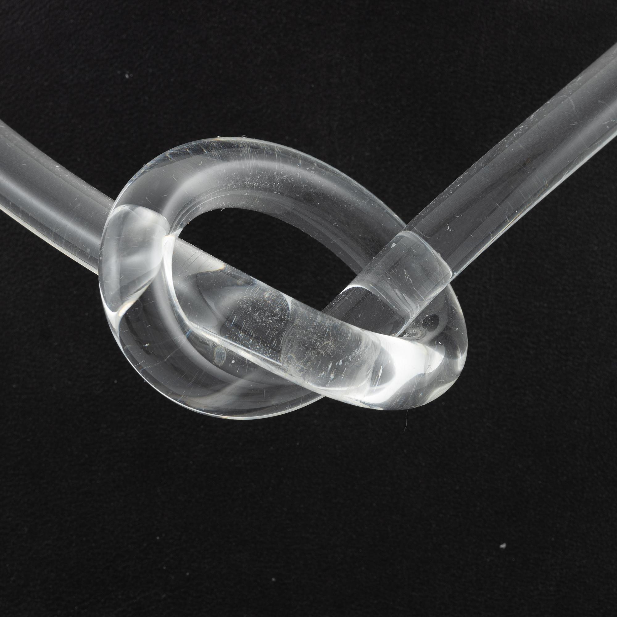 Siv Lagerström, two necklaces, acrylic plastic and ceramics.