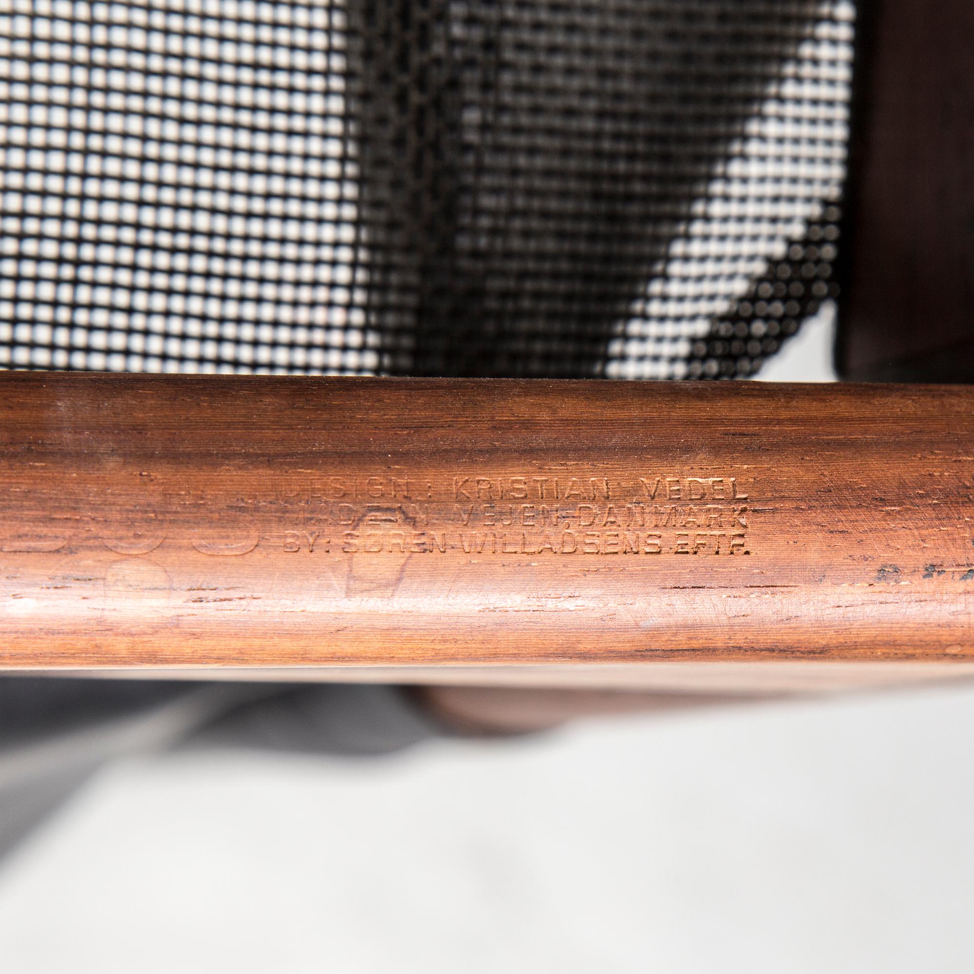 A pair of 'Modus' easy chairs by Kristian Solmer Vedel, Søren Willadsen, Denmark, 1960s.