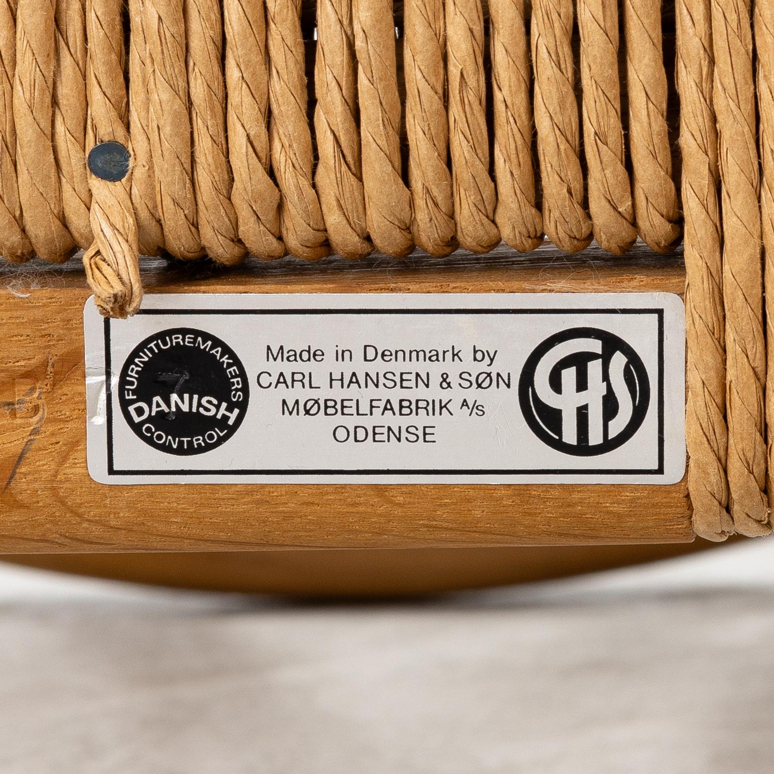 Hans J. Wegner, stolar, ett par, modell CH24 "Y-stolen", Carl Hansen & Son, Odense, Danmark.