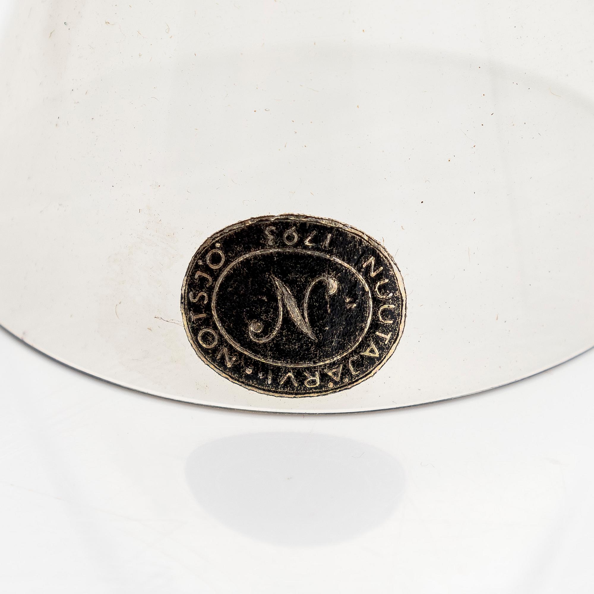 Kaj Franck, a set of six early 1950s schnapps glasses for Nuutajärvi.