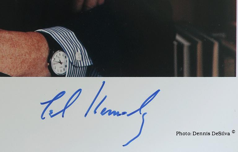 TED KENNEDY, foto med namnteckning.
