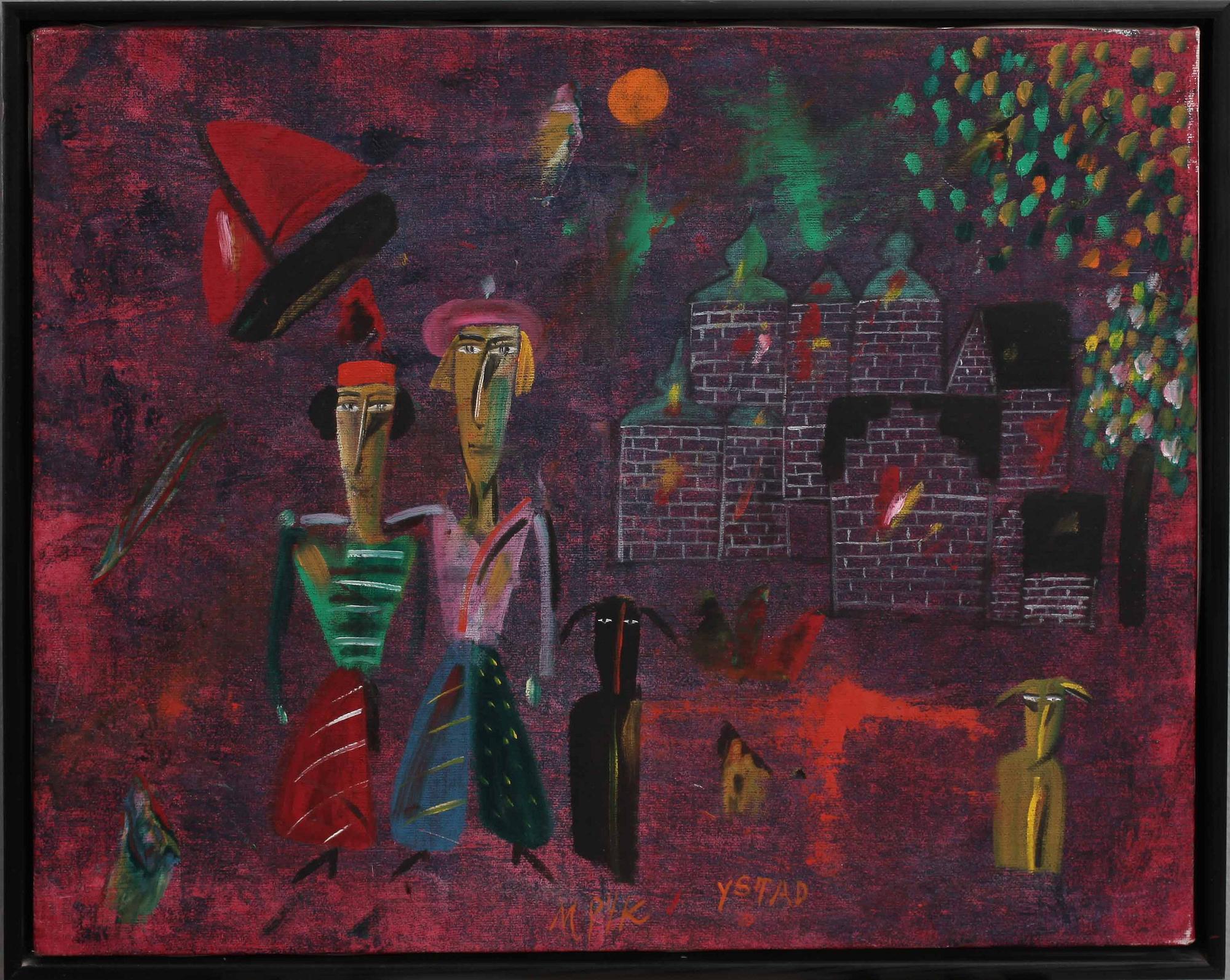 MADELEINE PYK, olja på duk, sign.