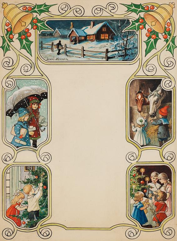 Jenny Nyström, Illustration for Christmas publication.