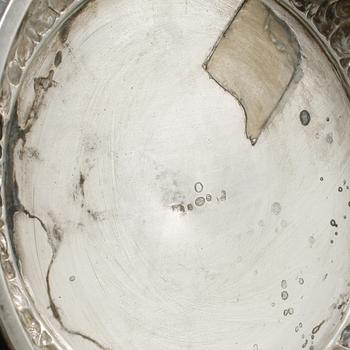KAFFE- och TESERVIS, 4 delar, silver, svenska importstämplar, 1900-talets första hälft, total vikt 2070 g.