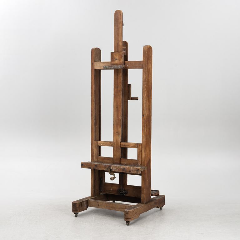 Studio easel, circa 1900.