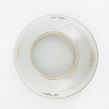 A large enamelled punch bowl, Qing dynasty, Qianlong (1736-95). With monogram CFJ or CJJ.