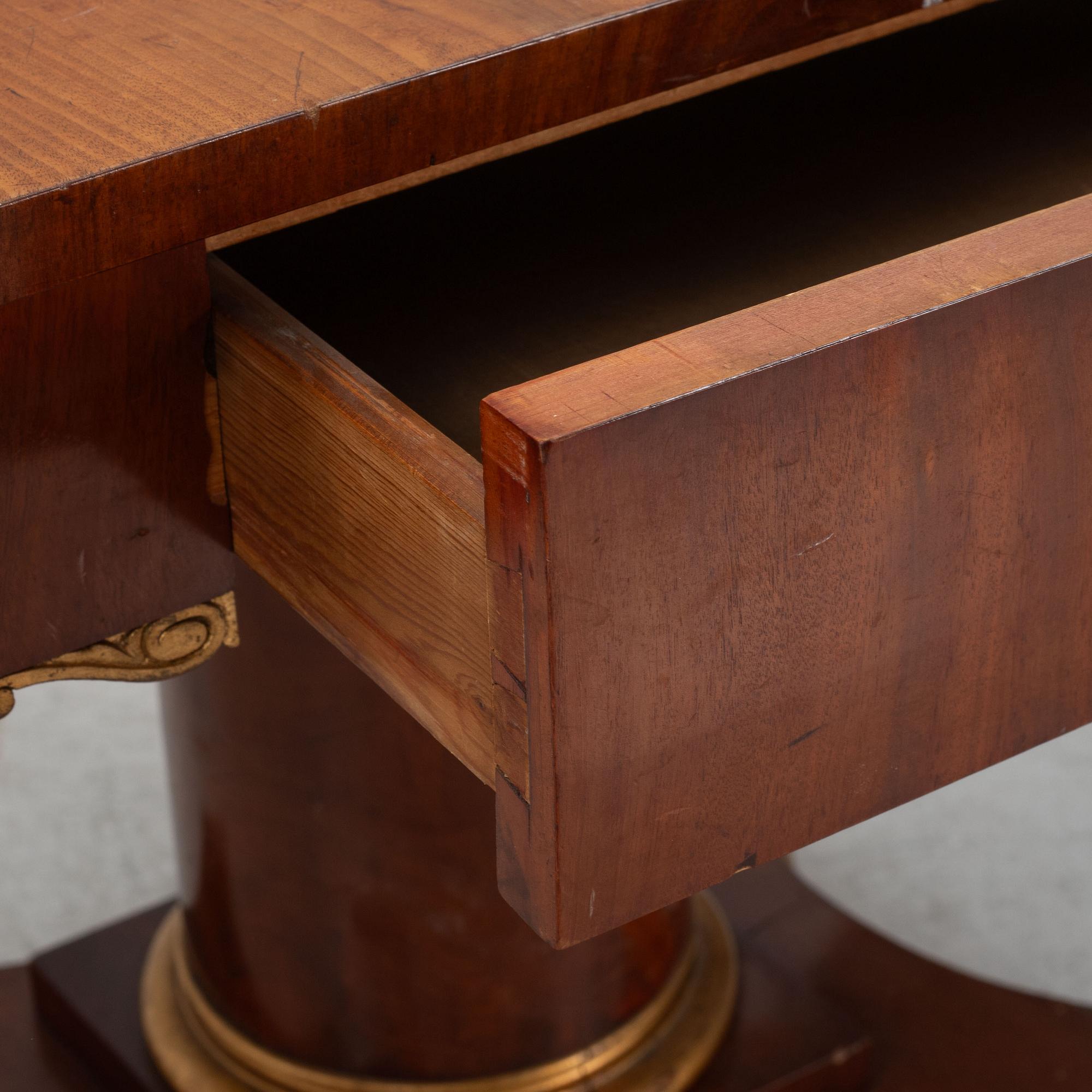 A Swedish Mahogany Table, Karl-Johan, early 19th century.