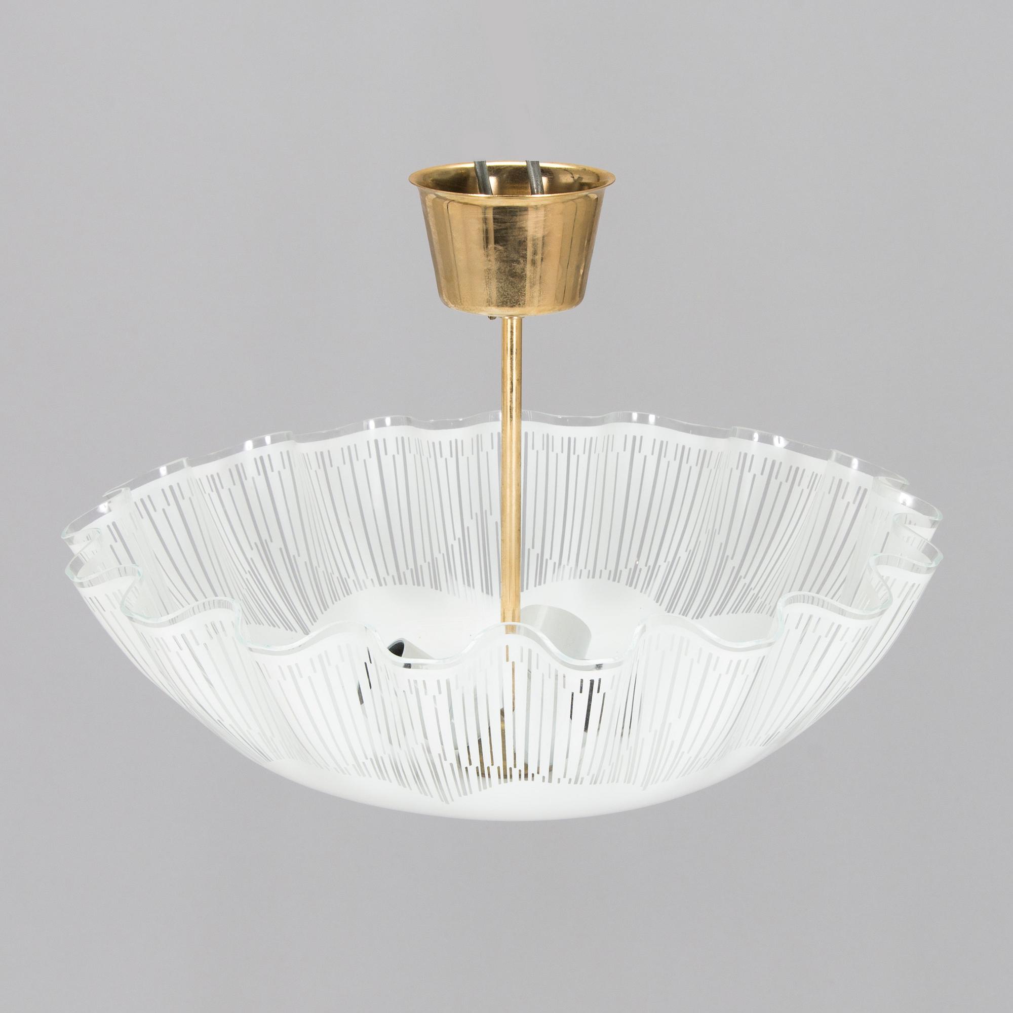 Alatter half of 20th century pendant light.