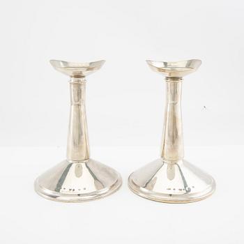 Bertil Berggren Askenström, ljusstakar ett par silver Stockholm 1972.