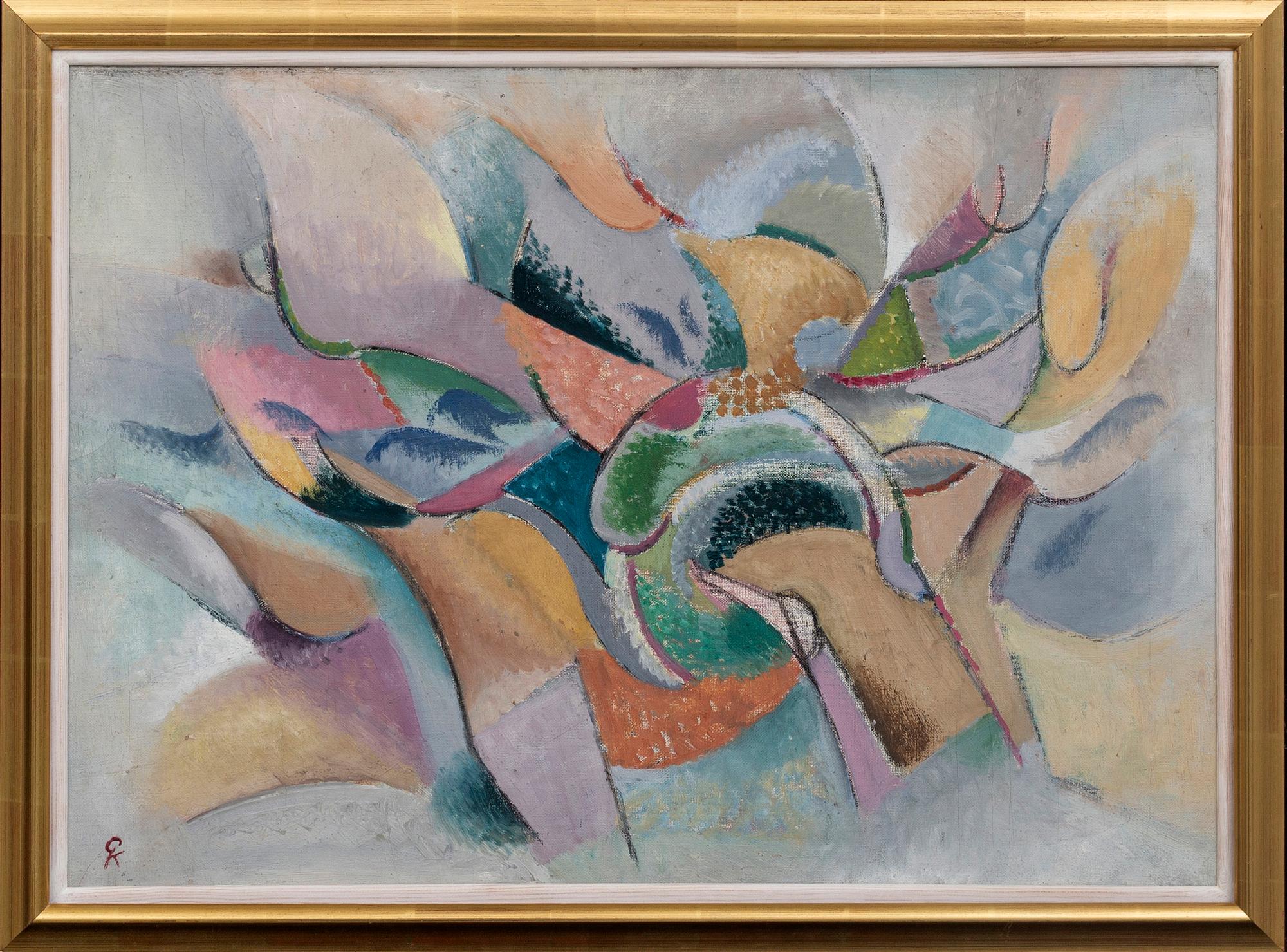 Greta Knutson-Tzara, oil on canvas  signed.