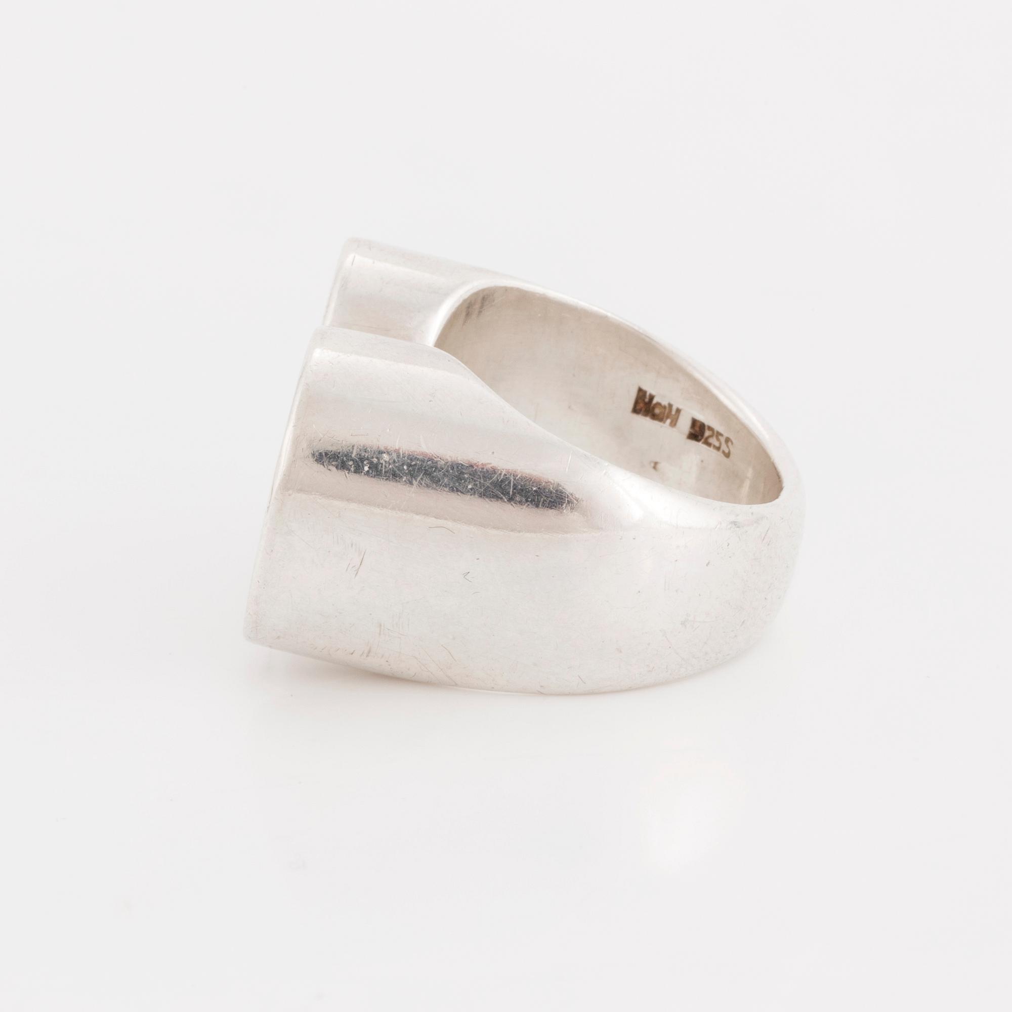 HANS HANSEN, a sterling silver ring, Denmark.