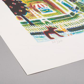 litograph in colours, signd and numbered 20/120.