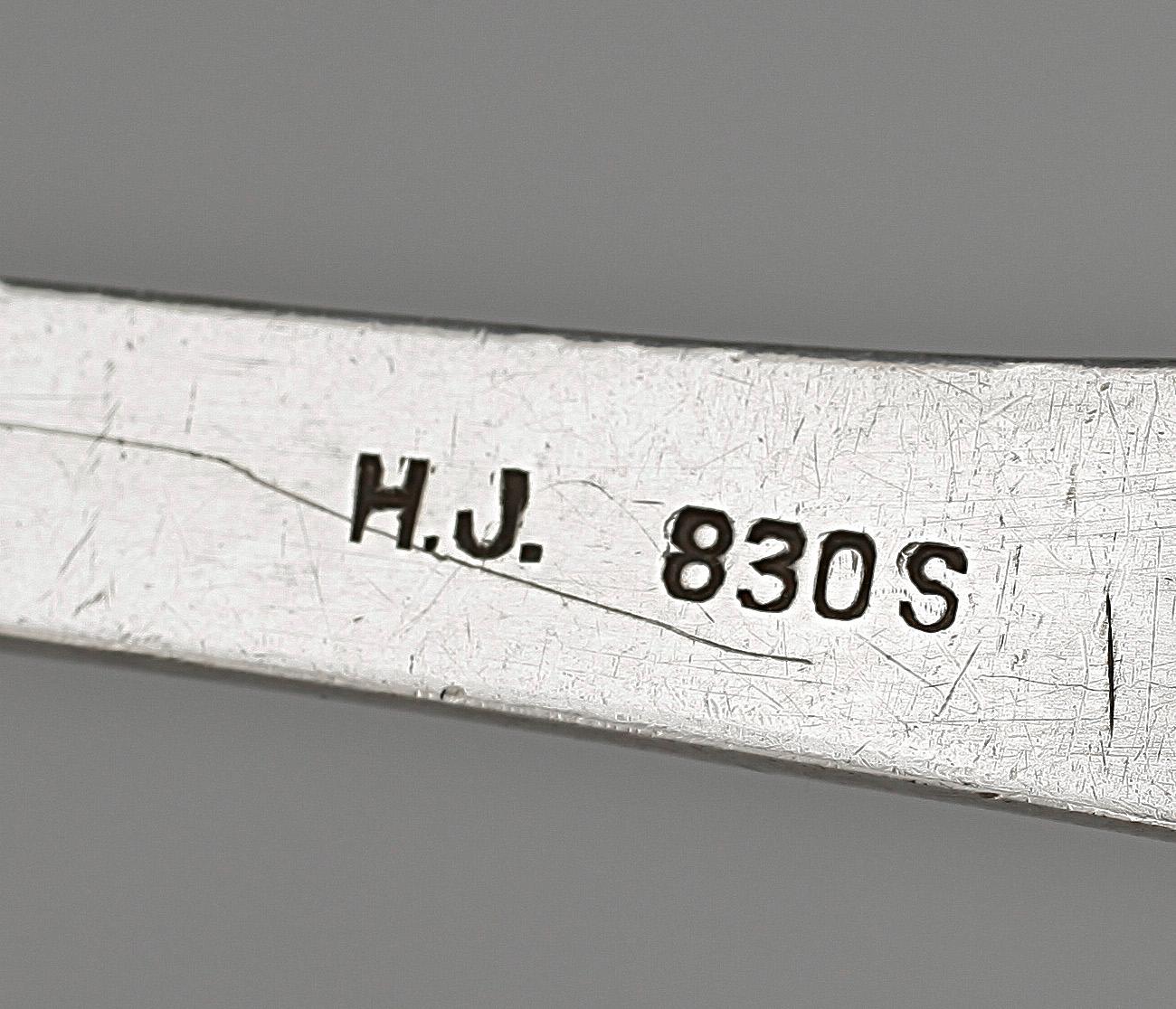 PARTI SILVER, 27 delar, olika mästare och år bla 1879. Totalvikt ca 500 gr.