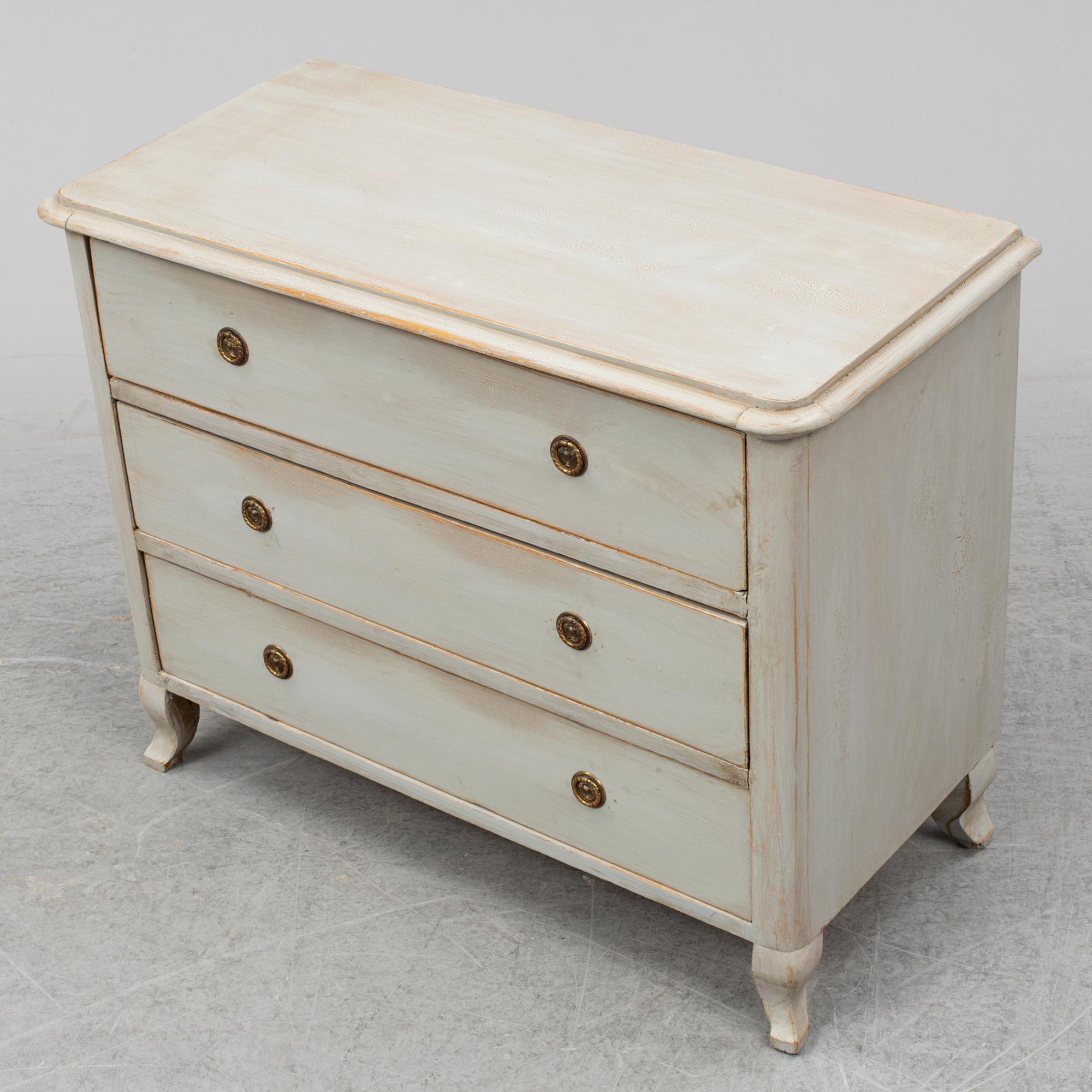 A chest of drawers from the second half of the 1800's.