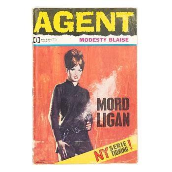 Comic book, "Agent Modesty Blaise" No. 1, 1967.