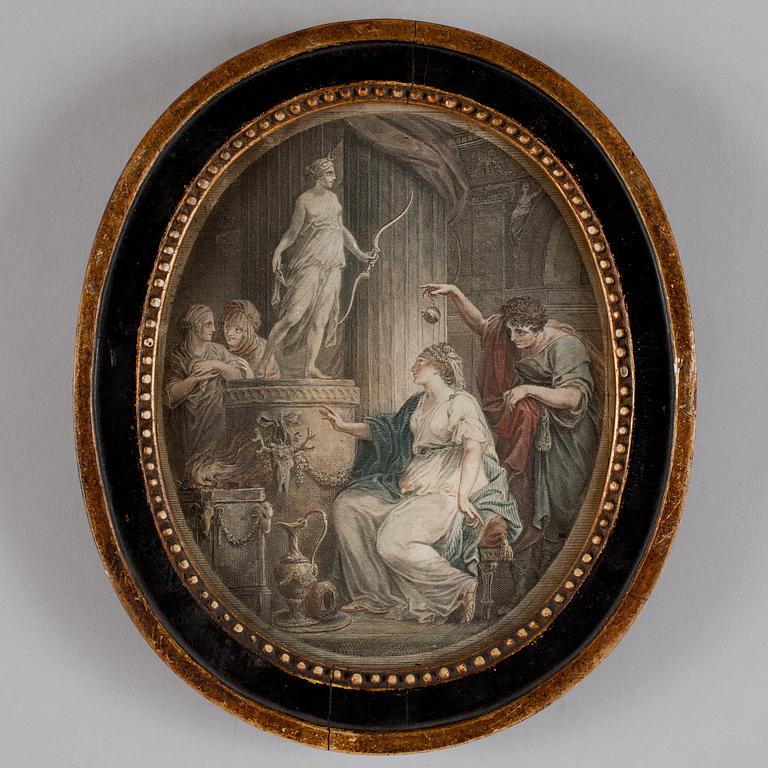 An 18/19th Century engraving with frame.