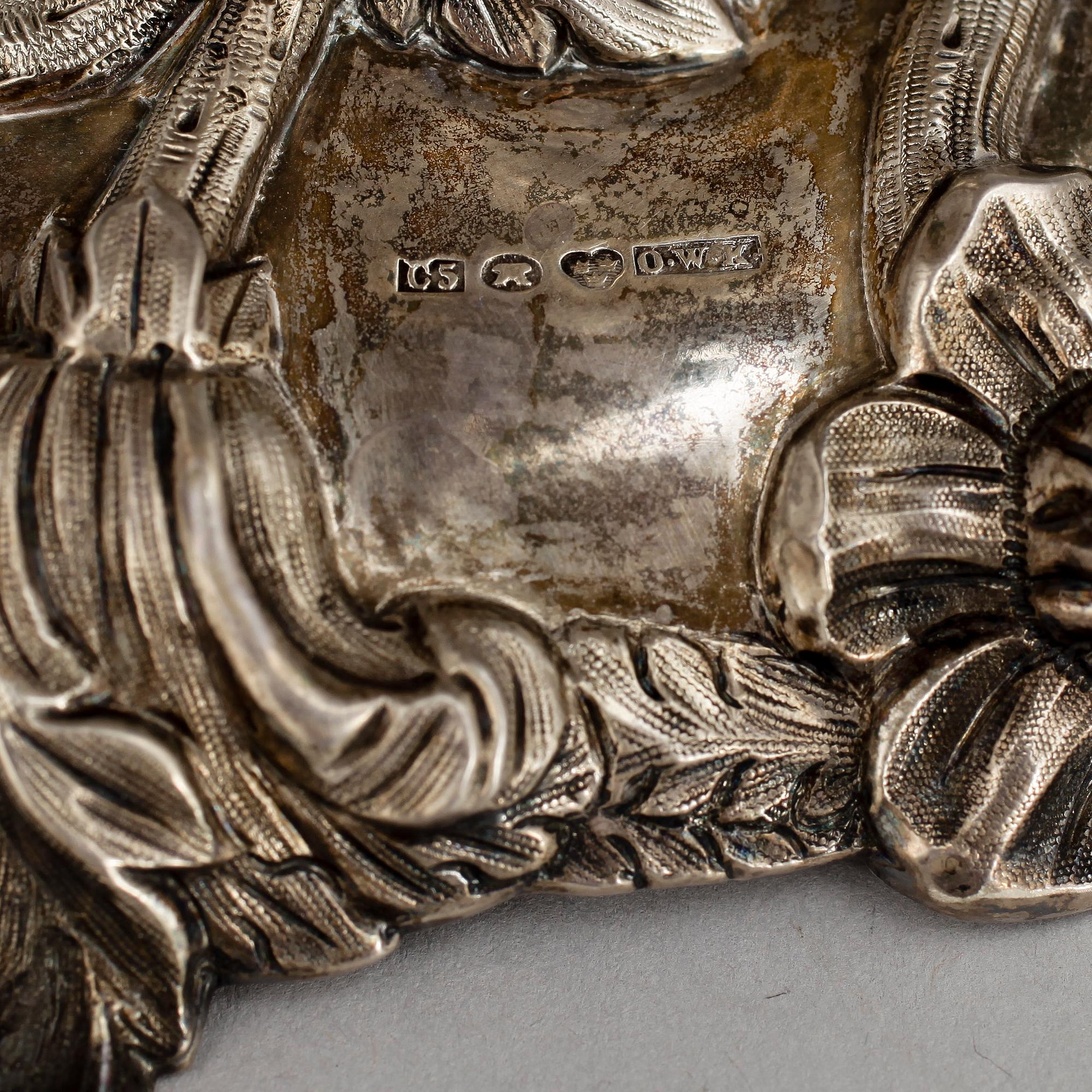 UPPSATSSKÅL, silver, Otto Wilhelm Kjellberg, Västerås, 1857, totalvikt ca 286g.