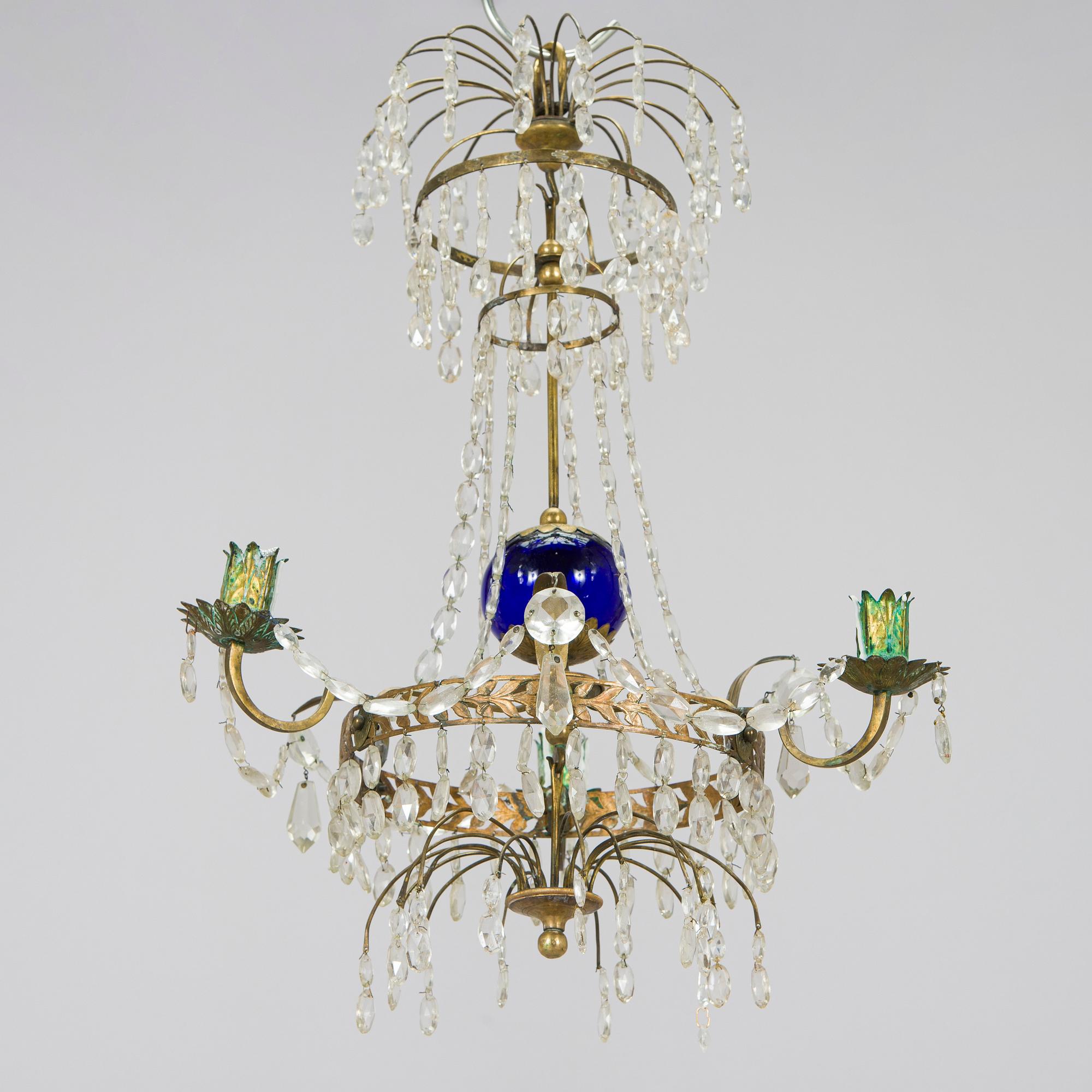 An early 19th-century chandelier.