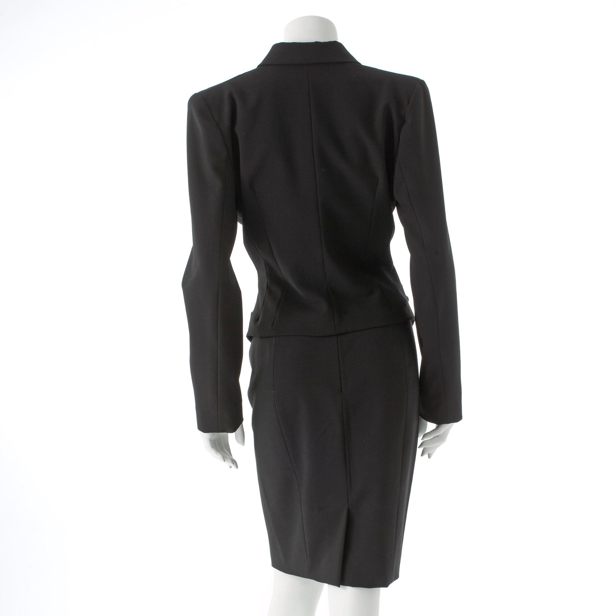 JOHN GALLIANO, a three-piece suit consisting of jacket and pants from the 1980s.