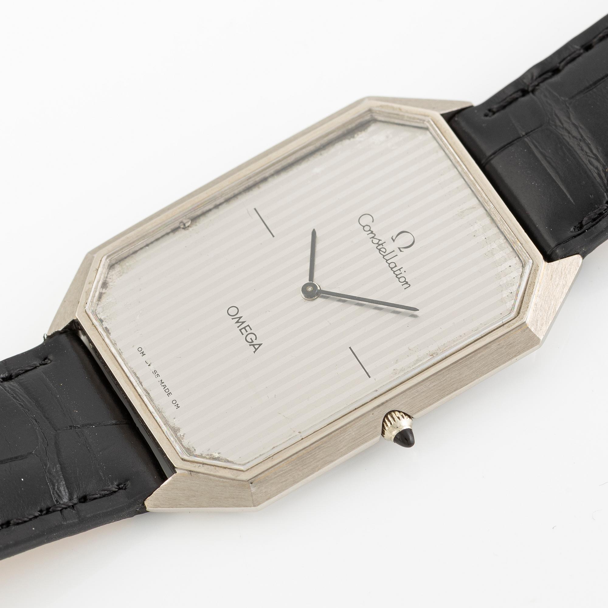 Omega, Constellation, "Andrew Grima, The Time in Style", 30 x 36 mm.