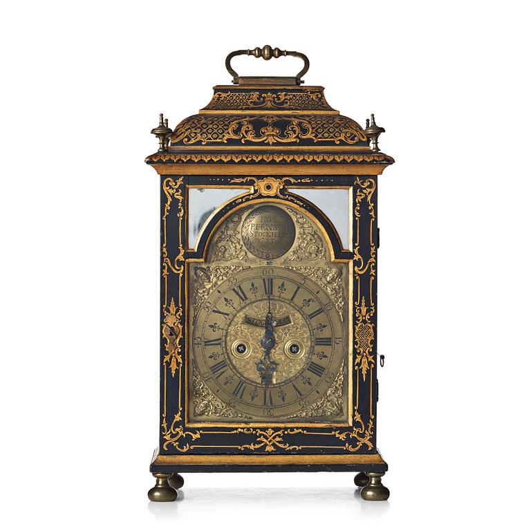 A Swedish late Baroque table clock by Petter Ernst, Stockholm 1753-54.