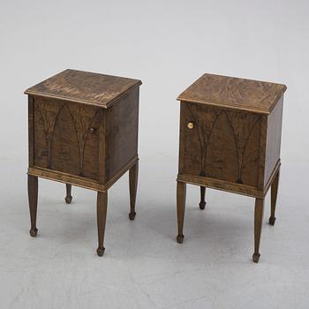 a pair of Art Déco bedside tables.