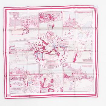 Hermès, a 'Wow Double Face' silk scarf.