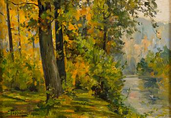 WOLDEMAR TOPPELIUS, oil on panel, signed and dated 1906.