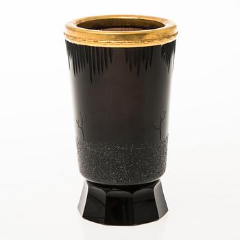 YRJÖ ROSOLA, MALJAKKO, lasia, Karhula/Iittala 1930-luku.