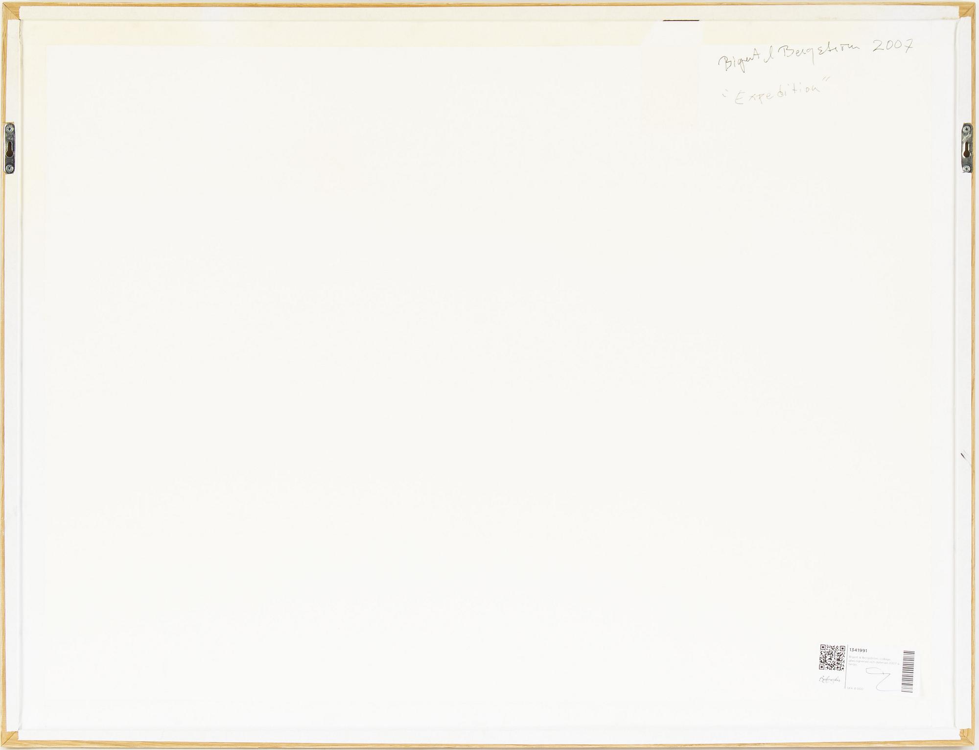 Bigert & Bergström, collage, glas, signed and dated 2007 verso.