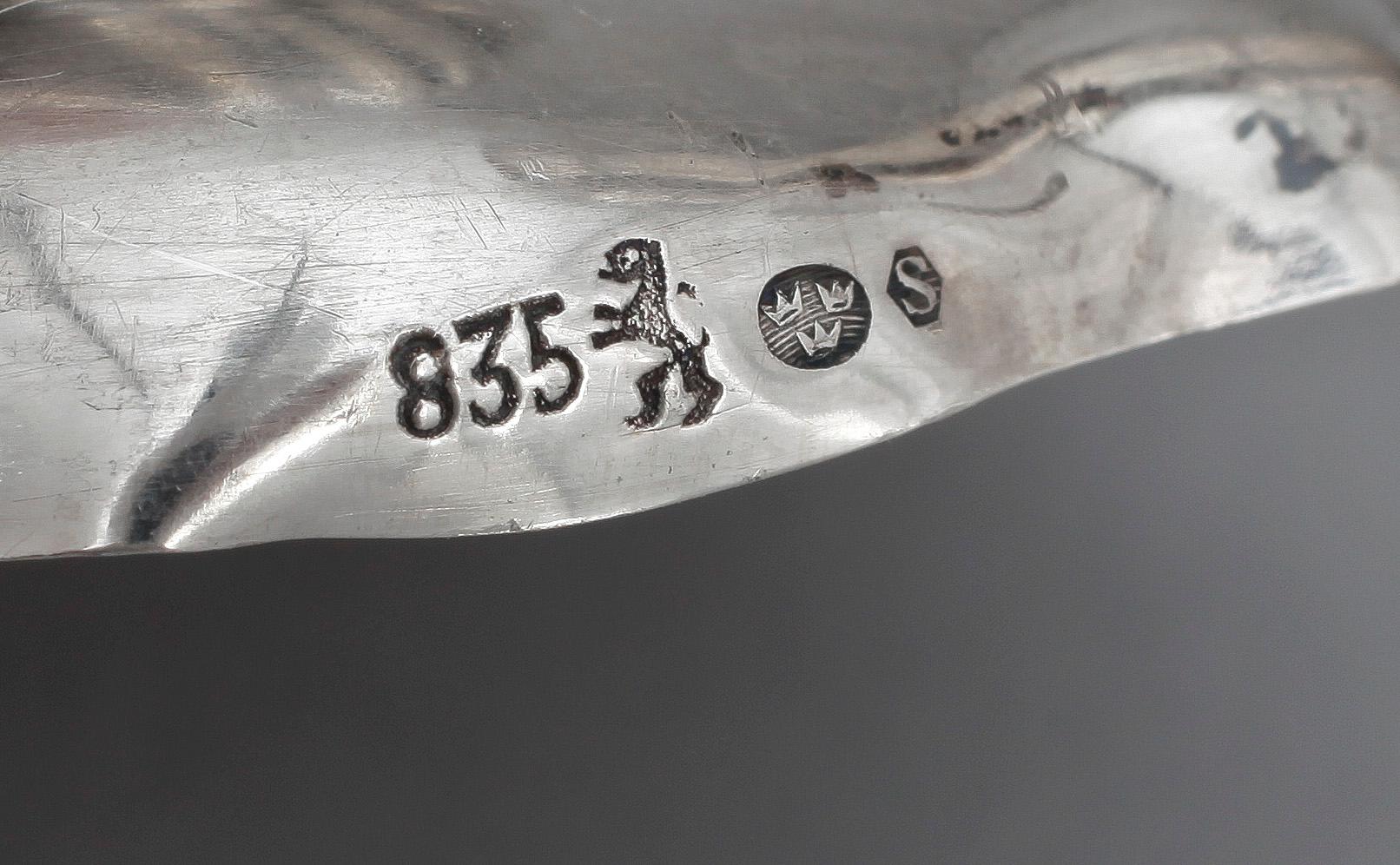 VASER, 3 st, silver, 1900-tal, silverhalt 830, 835.