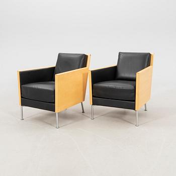 Gunilla Allard, a pair of "Casino" armchairs by Lammhults Möbler, late 20th century.
