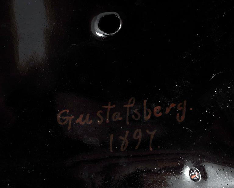 LJUSSTAKAR, 2 st, porslin, Gustavsberg, sekelskiftet 1900.