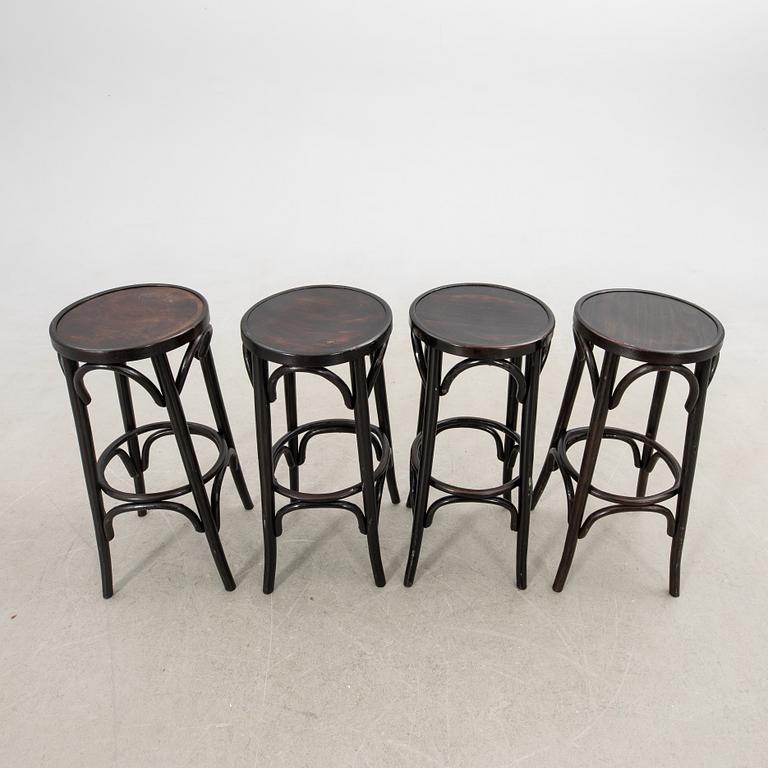 Barstolar, 4 st, 1900-talets första hälft.