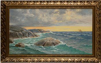 Leonard Wiedh, olja på duk, signerad.