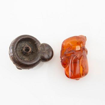 Netsuke 9 st Japan 1900-tal.