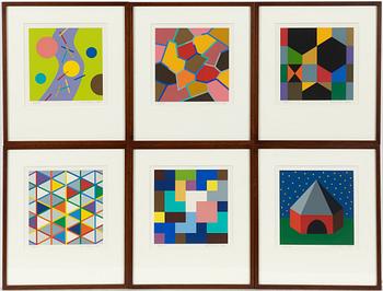 KG Nilson, Färgserigrafier, 6 st.