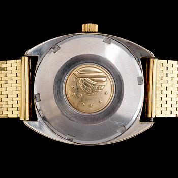 ARMBANDSUR, Omega Constellation, Automatic, guld på stål, armband 18 k guld.